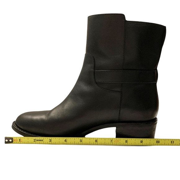 Cole Haan Kinley Short Waterproof Leather Pull-on Boots Size 8 Black - Picture 10 of 13